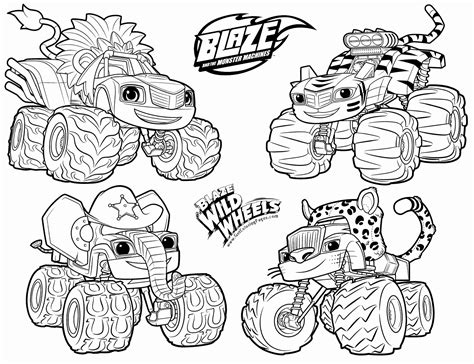 blaze coloring pages|printable blaze characters.